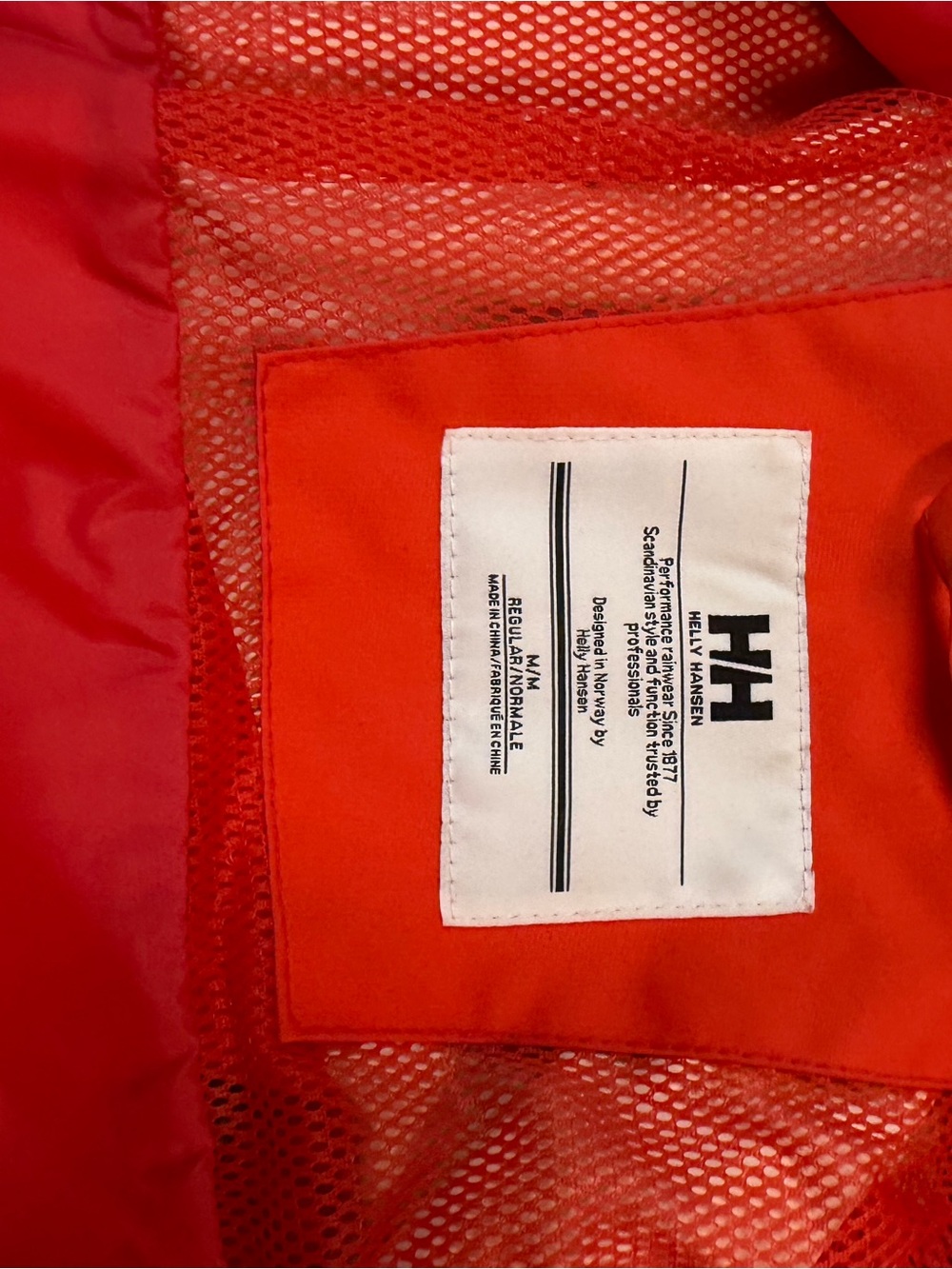Helly Hansen Women’s Bright Orange Lightweight Trench Coat - Picture 10 of 10